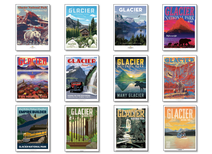 Glacier National Park Postcard Collection