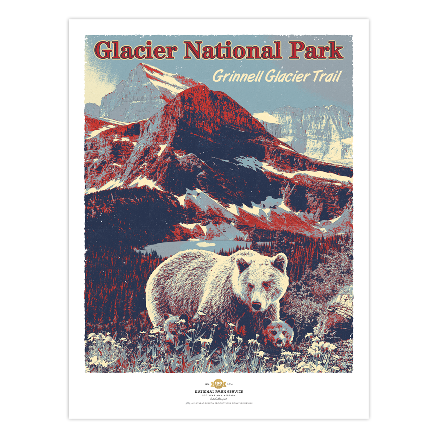 grinnell glacier - glacier national park prints