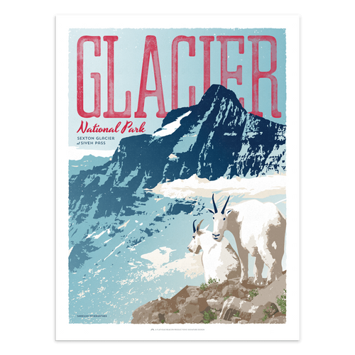 Sexton Glacier - glacier national park prints